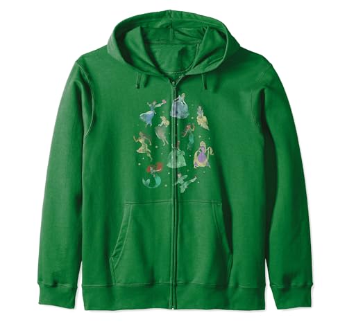 Sweat Disney Princesses Doodle hoodie zippé veste à capuche imprimée