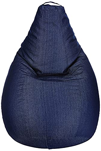 Image of Jumbo Bean Bag Cover Without Beans (Dark Blue) (Denim)
