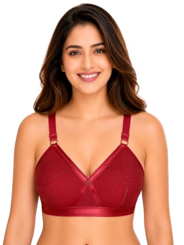Image of SONA Perfecto Cotton Bra for Woman Full Coverage Everyday Non-Padded Wirefree