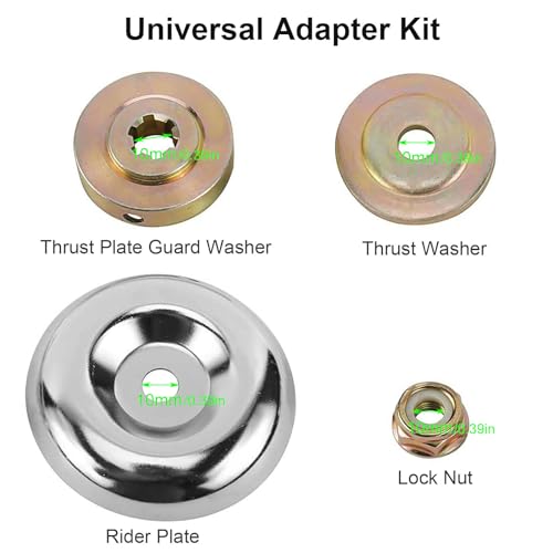 Linkhood 8 Inch Steel Wire Brush Cutter Trimmer Head, Replacement Garden Grass Weed Brush Cutting Head for Rust Removal, Paving Stone, Pavement Joints or Driveway, with Universal Adapter Kit - Thumbnail 6