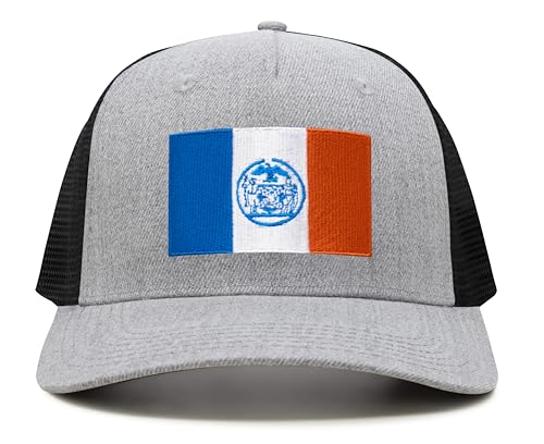 Image of International Tie City Hat for Men and Women, Adjustable Snapback Trucker Baseball Cap with Embroidered Patch