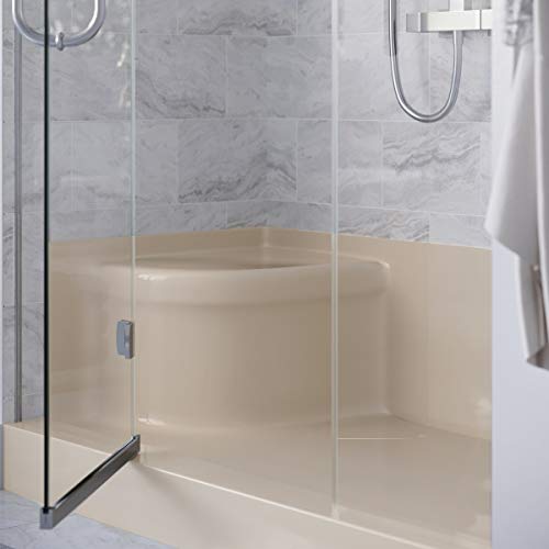 Swiss Madison Well Made Forever Sm-Sb538Bv Aquatique 60 X 32 Single Threshold Shower Base With Right Drain And Integral Left Hand Seat In Biscuit #TOP1