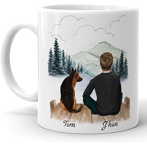 4GIFTSAKE Personalised Dog Lover's Mug Cover