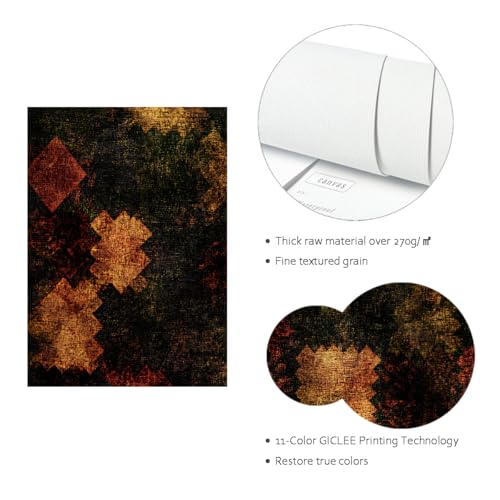 Toile géométrique rustique pour moderniser la décoration de votre bureau - 5