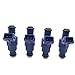 Amrxuts 4pcs/lot 0280156065 4 Holes Disc Fuel Injectors for 2001-2006 Audi A4 2000-2005 Volkswagen Passat 1.8L Turbocharged 06B133551M