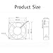 180mm x 180mm x 60mm Axial Fan AC 220V 240V, 0.35A 55W Brushless Cooling Fans with Dual Ball Bearings, 2Wire & Dual Ball Bearings Powerful Axial Fans for Desktop DIY Cooling Ventilation Projects