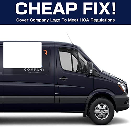 Botocar Car Magnet, 2 Pack 50 Mil White Car Magnets And Decals With 4 Chalk Markers, Blank Anti-Scratch Magnetic Car Door Signs For Vehicles With Rounded Corners To Cover Company Logo (24" X 18") #TOP4