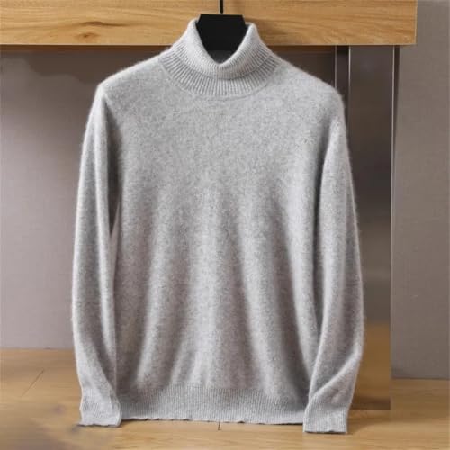 Men's Fall Winter Warm Turtleneck Sweater Knitted Pullovers Long Sleeve Soft Comfortable Casual Jumpers4
