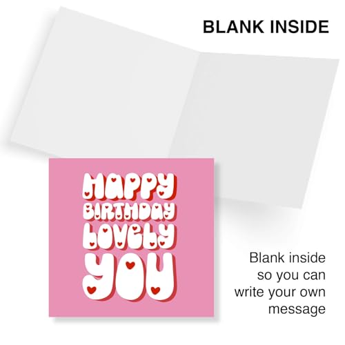 Happy Birthday Card for Women – Friend Birthday Card Female, Lovely Birthday Card for Her, Made in the UK