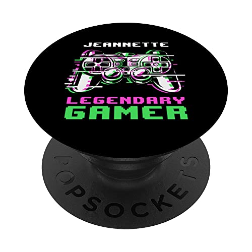 Jeannette - Legendary Gamer - Personalise PopSockets PopGrip Interchangeable