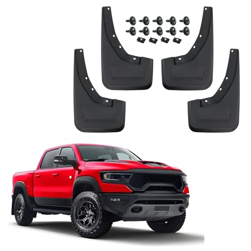 Image of Mud Flaps Mud Guards Replacement for Dodge Ram TRX 2021-2024 Mudflaps Mud Splash Guards Front and Rear No Drilling Required 4PCS