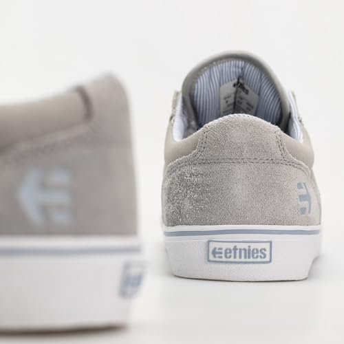 Image of Etnies Barge LS - Classic Skate Look, Slim Vulcanized Silhoutte, Hefty Armored Collar, Reinforced Vulc - Cement - 7