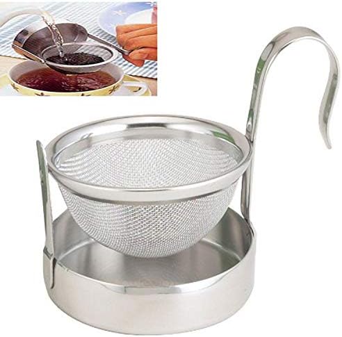 Tea Strainer, Stainless Steel Rotating Fine Tea Mesh Strainer With Handle By Xerus