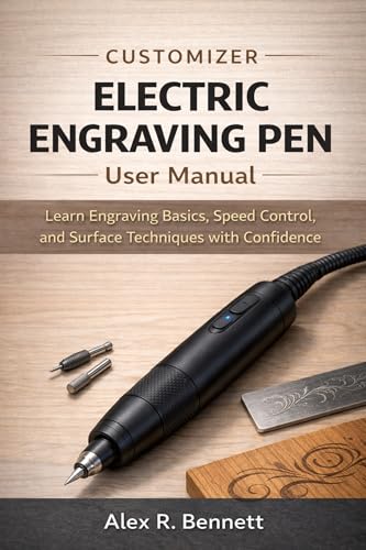 Customizer Electric Engraving Pen User Manual: Learn Engraving Basics, Speed Control, and Surface Techniques with Confidence