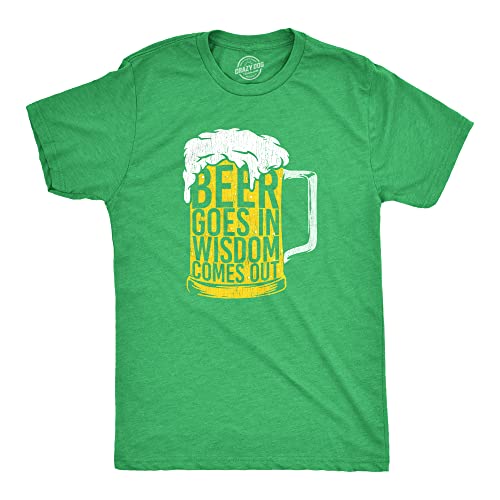 T-shirt St Patrick Beer Goes in Wisdom : le cadeau parfait pour amateur de bière