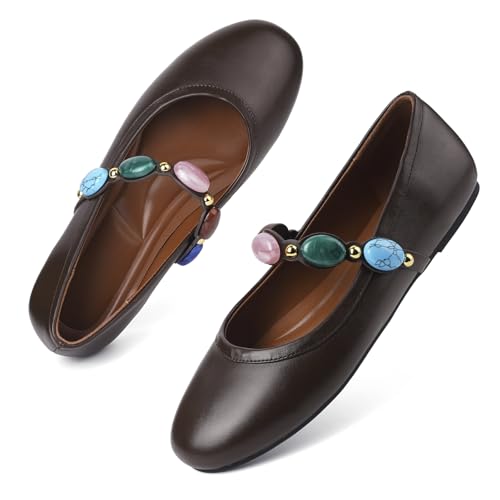 Image of Ballet Flats Mesh Shoes for Women Mary Janes Flats | Wide Feet Options, Woven Mesh Flats, Soft Cushion, Comfortable Ballerina Flats, Casual, Dress Shoes, Daily, Work, Versatile