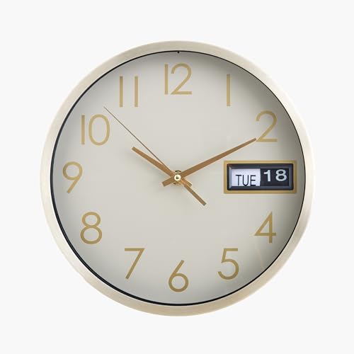 Image of Home Centre Casablanca Glimmer Aluminium Wall Clock - 25cm