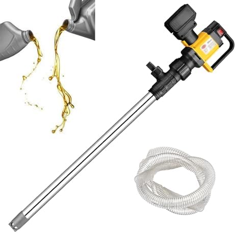 Portable Electric Barrel Pump - Adjustable Flow, Battery Operated Liquid Transfer for Diesel, Kerosene & Chemicals - Handheld, Easy to Use, Efficient Fuel Transfer