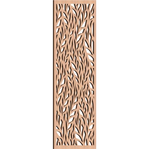 Image of Ortonville Decorative Pierced Fretwork Wood Wall Panels, 17 3 /8 inchW x 44 3 /8 inchH x 3 /8 inchT, Alder