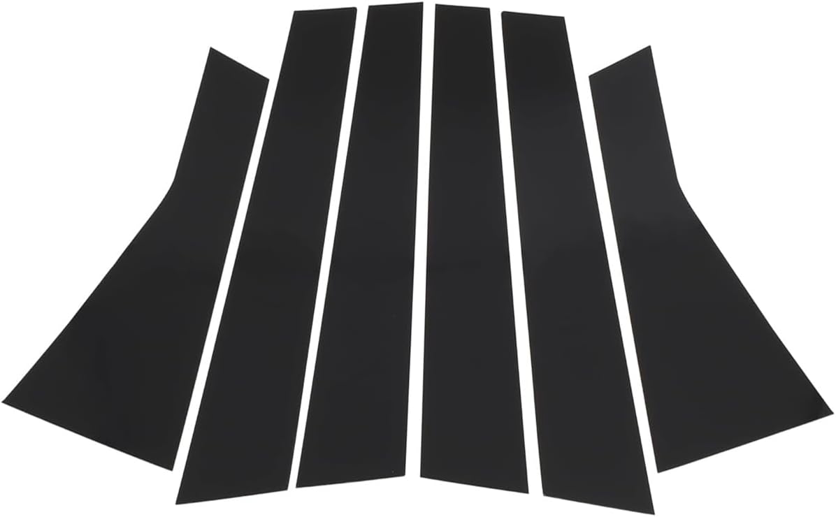 Window Pillar Post Trim for Jeep Cherokee 2014-2023, 6PCS Bright Black ABS A/B/C Pillar Covers, Exterior Style Upgrade