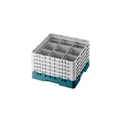 Camrack Glass Rack, W/5 Extenders, Full Size, 9 Compartments, 5-7/8'' Max. Dia., 10-1/8'' Max. (2 Pieces/Unit)