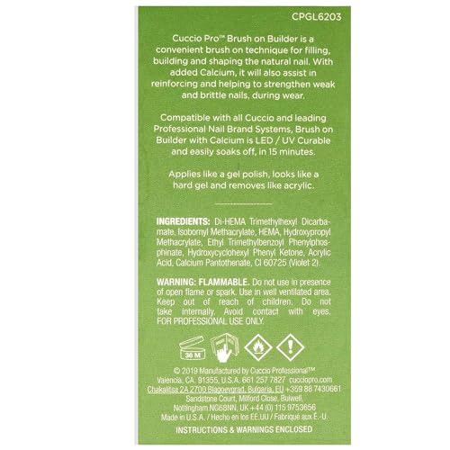 Gel de renforcement Cuccio avec calcium LED UV transparent 13ml pour ongles - 7