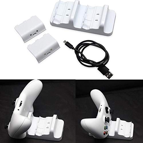 Base Dock Carregador Controle Xbox One S + 2 Baterias 300mah