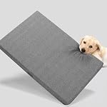 Veehoo Chew Proof Dog Crate Bed, Small Indestructible Dog Bed for Crate, Tough Chew Resistant Pet Pad with Removable Washable Cover & Hidden Zipper