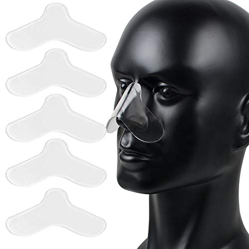 Funchic Nose Gel Pad 5 Pack Reusable Universal Soft Nose Pad (Normal)