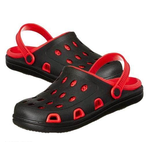 Image of IAgri Light Weight | Best Fit | Anti Skid | Water Resistant | Cushioned Clogs for Men - Black - 8 UK