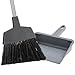 Multi-Purpose Brooms Combo Set for Indoor and Outdoor Use 2-Pack Indoor Outdoor, Durable 53-Inch Length for Home, Office, and Commercial Space (Single W/Dustpan)
