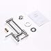JZBRAIN Pot Filler Faucet Stainless Steel Wall Mount Pot Filler Folding Faucet Single Hole with Double Joint Swing Arm Kitchen Sink Faucet 2 Handles to Control Water