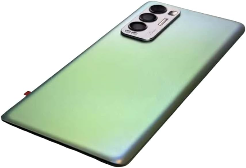 YOOOKOOO Compatible Rear Back Cover for Oppo Reno5 Pro+ Plus 5G – Battery Door Housing Replacement Part (Silver)