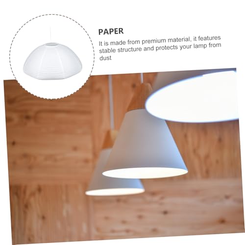 Lámpara de papel estilo japonés color blanco para decoración de dormitorio 2
