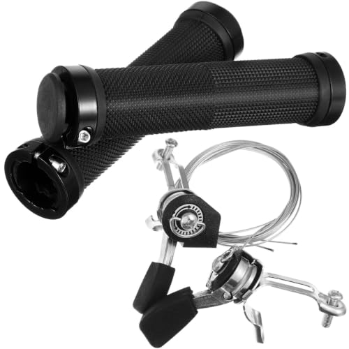 Toddmomy Levier de Vitesses Réglage Précis Vitesse et Prise en Main en Aluminium Noir pour Vélo avec Poignée Tournante, Accessoire Professionnel pour VTT