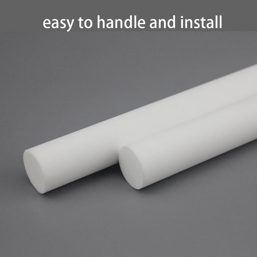 5pcs White Ceramic Round Rods 2/2.5~8mm Dia, High Temperature Resistance Shaft 10cm, Smooth Outside Corundum Stirring Rod(6mm x 10cm)