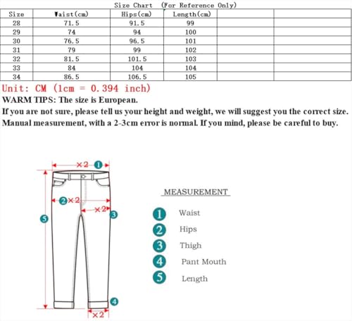 Men's Jeans Slim Fit Outside Denim Pants Business Daily High Waist Trousers Streetwear Jeans4