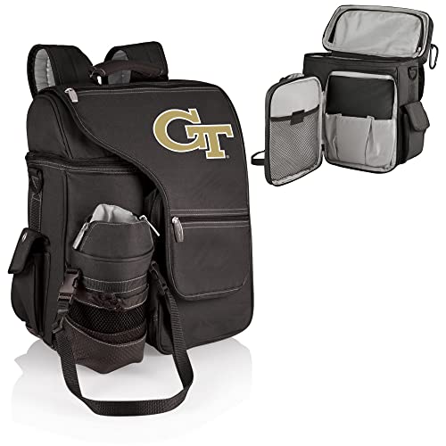 Ncaa Georgia Tech Yellow Jackets Turismo Backpack Cooler With Water Bottle Carrier - Soft Cooler Backpack - Travel Cooler Bag #TOP2