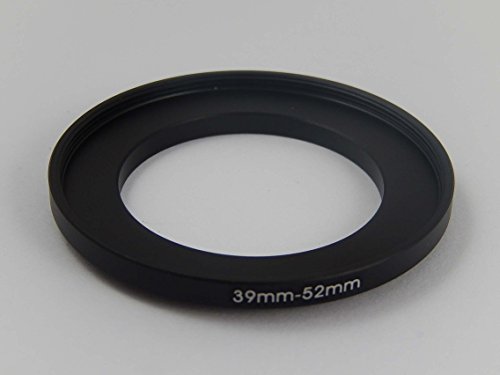 Preisvergleich Produktbild vhbw Metall Step UP Filter Adapter 39mm-52mm schwarz für Voigtländer Color Skopar 21 mm 4 P-Type schwarz.
