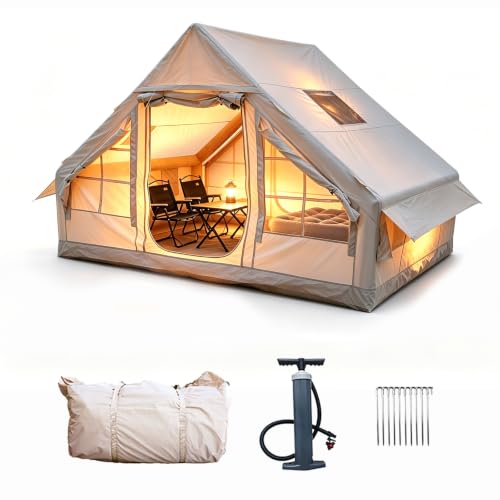 Carpa inflable para camping Forestep para 4 personas, 9.8'x6.9' con altura de 6.6 pies miniatura 1