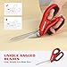 Goldblatt 3PCS Scissors Heavy Duty, Multipurpose Scissors, Drop Forged Blade, with Small Serrations, Comfortable Handle, Shop Scissors Easy Cutting Cardboard, Wires, Leather, Fabric