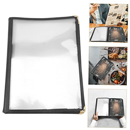 Protège-menu réutilisable facile à nettoyer avec couverture PVC transparente - 3