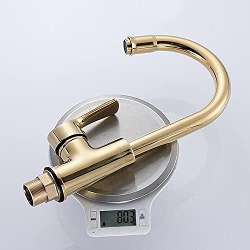 Robinet de cuisine doré élégant mitigeur d'évier rotatif haut de gamme - 3