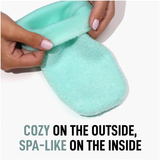 Idea Liftoff™ Moisturizing Gel Socks – Green Spa Socks with Jojoba Oil & Vitamin E, Deep Moisturizing Treatment to Soften, Repair & Protect Dry, Cracked Heels & Feet, 1 Pair