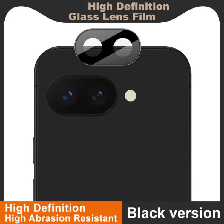 Image of ZARALA Glass Camera Lens Protector For Google Pixel 9a [9H Hardness] [6D Lens Protector ] [Easy Installation] Black