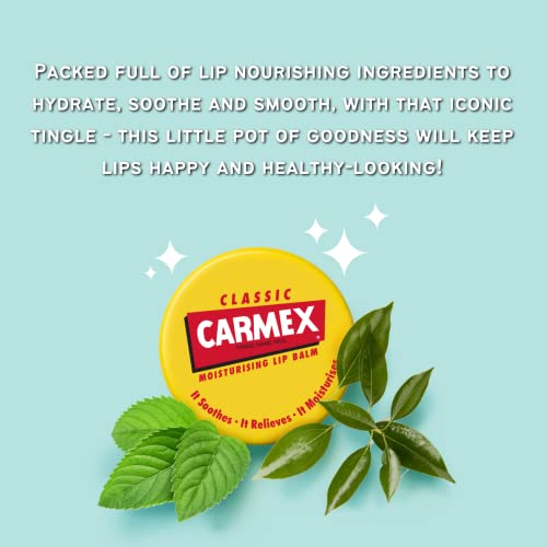 CARMEX Classic Lip Balm Pot (7.5g) For Dry & Chapped Lips Soothes, Relieves & Moisturises - Image 5
