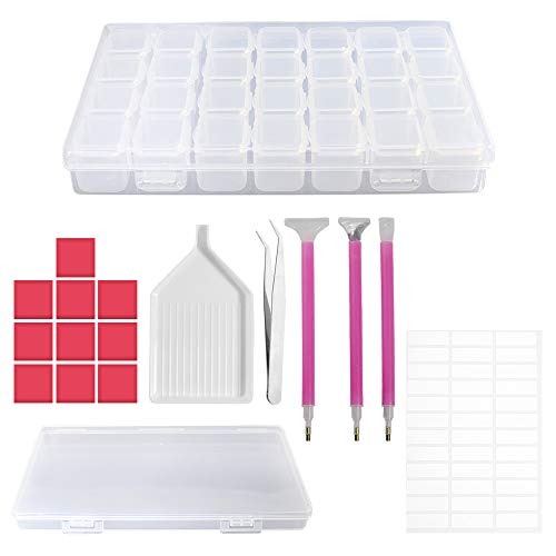 Set 50 Pezzi Colla Argilla Per Diamanti - Strumento Fai Da Te Per Pittura Diamante, Punto Croce, Decorazioni