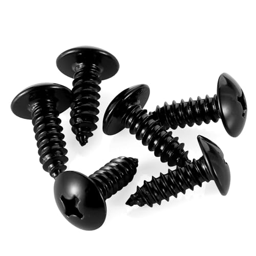 Ouschr BGB.4X12-100T #4 X 1/2 Inch Truss Head Wood Screws Sheet Metal Screw, Self Tapping, 18-8 Stainless Steel 304 Black Finish thumb #5
