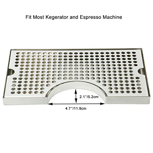 Beer Drip Trays, 12 X 7 Stainless Steel Kegerator Drip