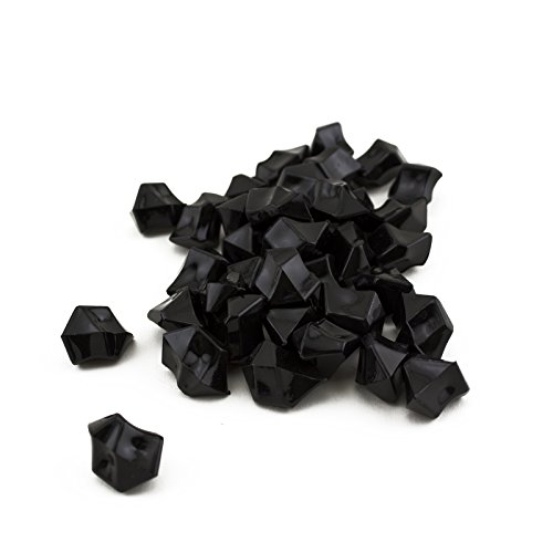 Adorox Acrylic Ice Rock Vase Filler Gems Confetti Table Scatter Floral Arranging Party Favor Crystals (Black (2lb Bag))